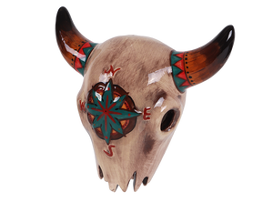 Mounted Cow Skull Plaque
