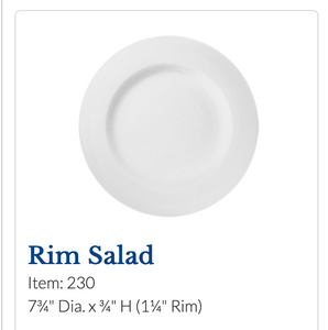 Rim Salad Plate