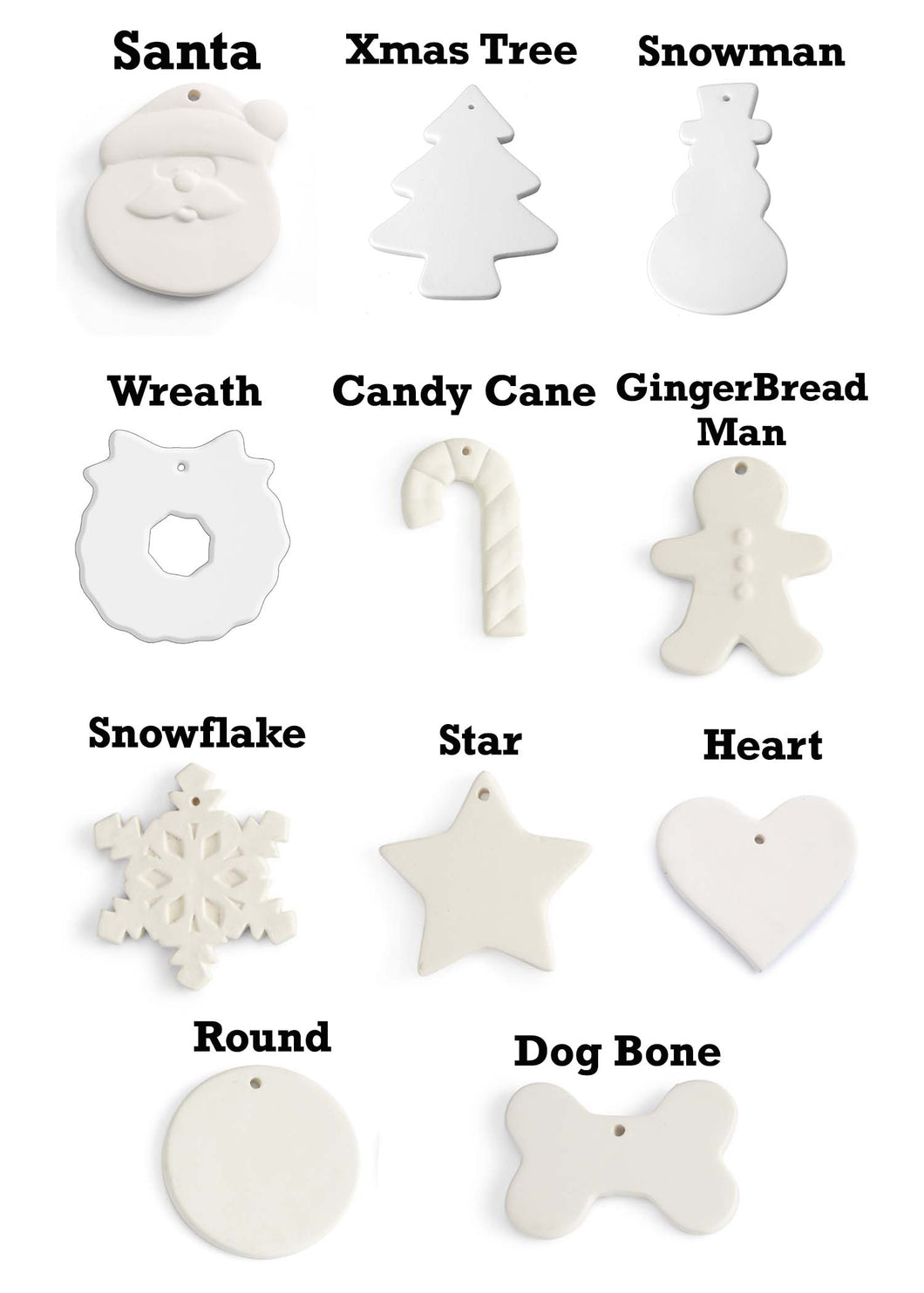 Cookie Cutter Ornaments - Set of 3